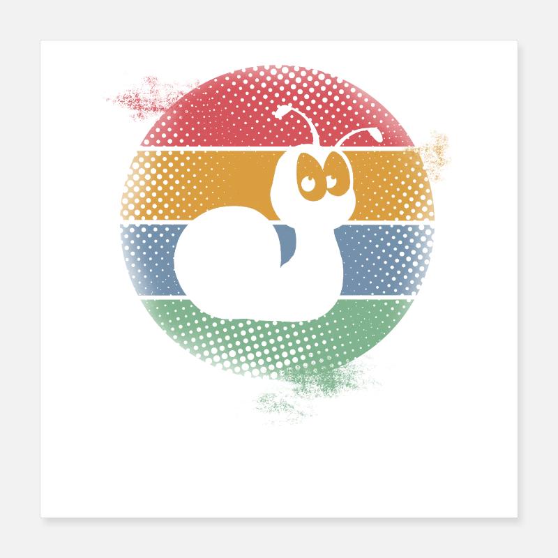 Schnecke Poster 40x40 cm