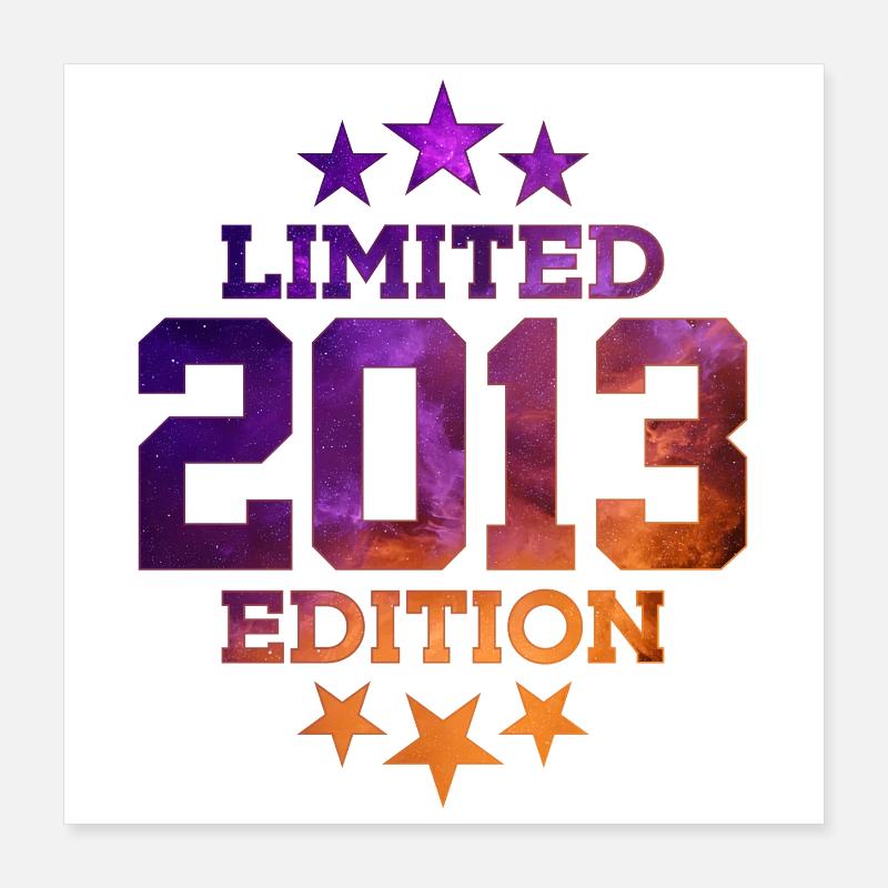 ÉDITION LIMITÉE 2013 13E ANNIVERSAIRE Poster 40 x 40 cm