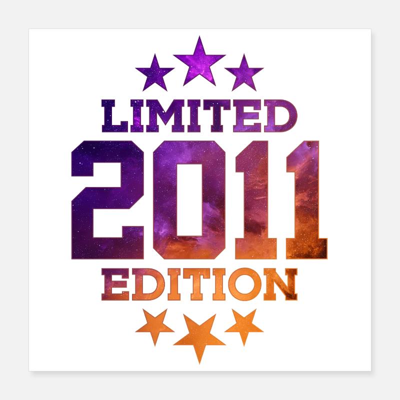 ÉDITION LIMITÉE 2011 15E ANNIVERSAIRE Poster 40 x 40 cm