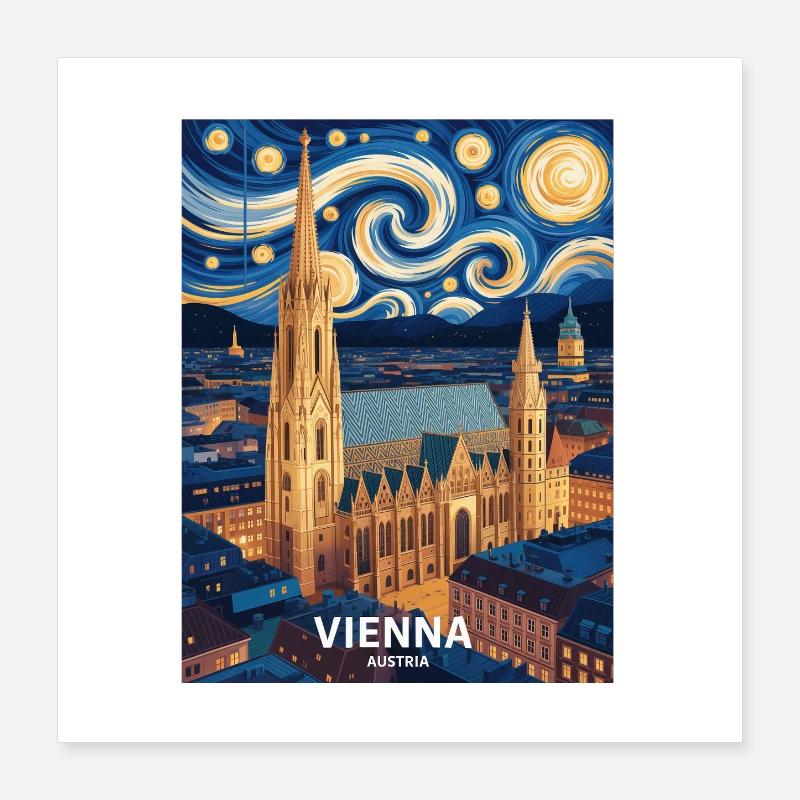 Wien Poster 40x40 cm