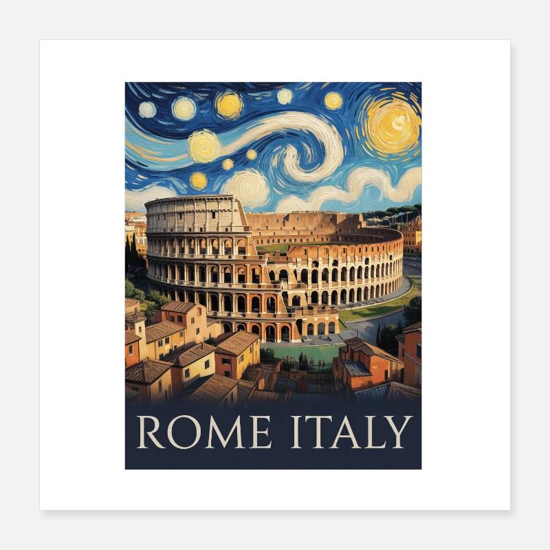 Rome Poster 16" x 16" (40x40 cm)