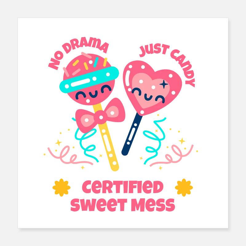 Sugar Crew Candy Team Gift Poster 16" x 16" (40x40 cm)