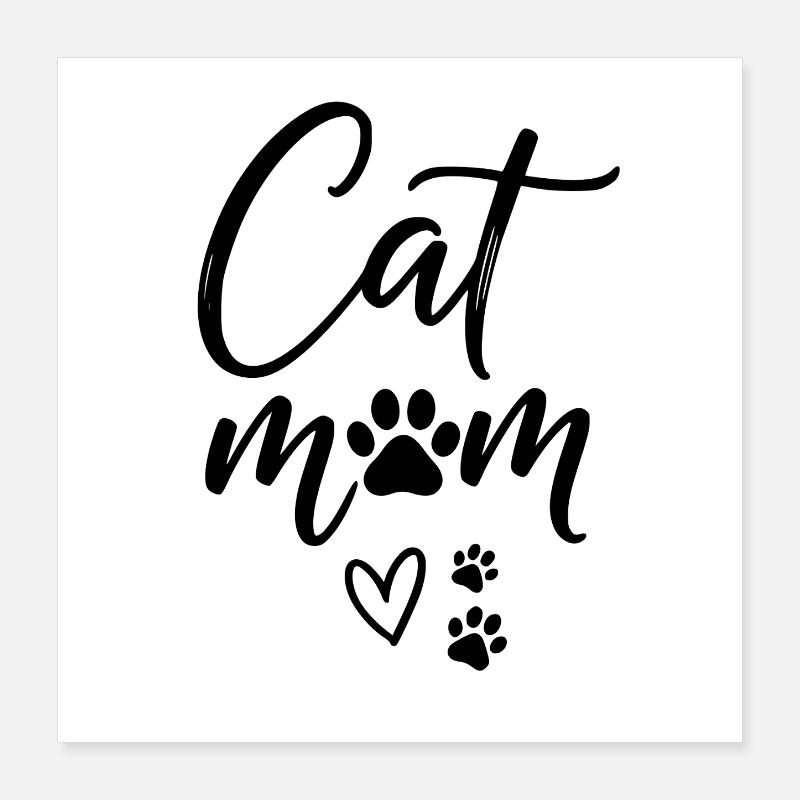 Chat Maman Chat Amant Chat Maman Poster 40 x 40 cm