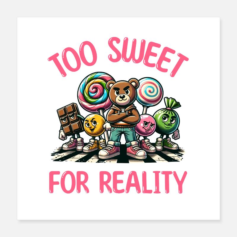Sugar Mood Perfect Gift Sweets Poster 16" x 16" (40x40 cm)