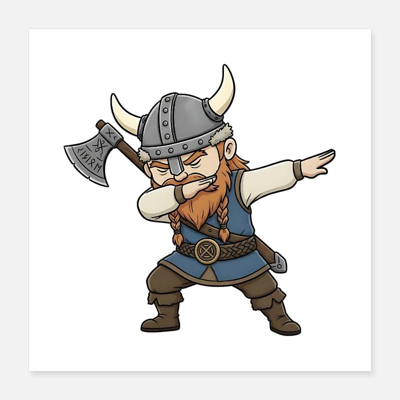 Viking Dab Poster 40 x 40 cm