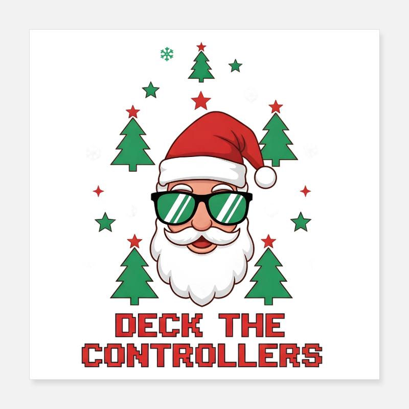 Deck Les manettes Poster 40 x 40 cm