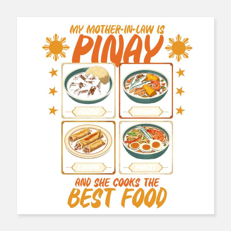 Pinay Schwiegermutter Philippinisch Poster 40x40 cm