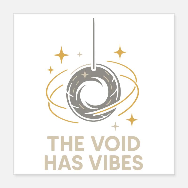 Nothing Matters Nihilism Absurd Humor Poster 16" x 16" (40x40 cm)