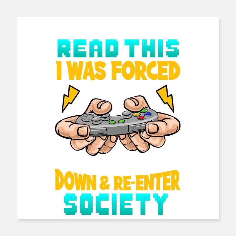 Gaming Poster 40x40 cm