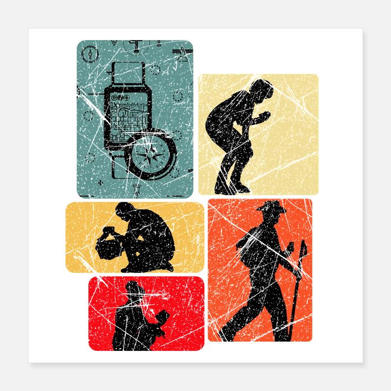 Geocaching Poster 16" x 16" (40x40 cm)