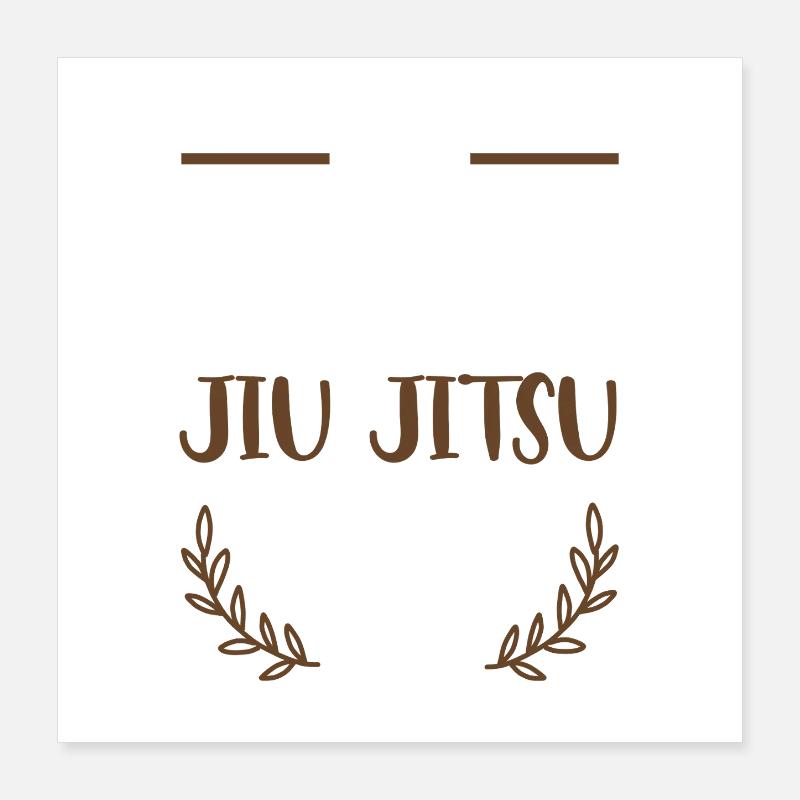 Ich liebe Jiu Jitsu Poster 40x40 cm