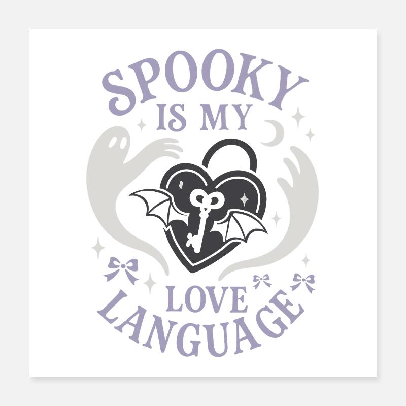 Effrayant Doux Pastel Goth Kawaii Halloween Mignon Poster 40 x 40 cm