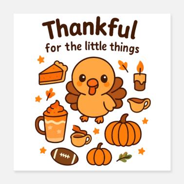 Simpatica parata del Ringraziamento in Turchia Poster 40x40 cm