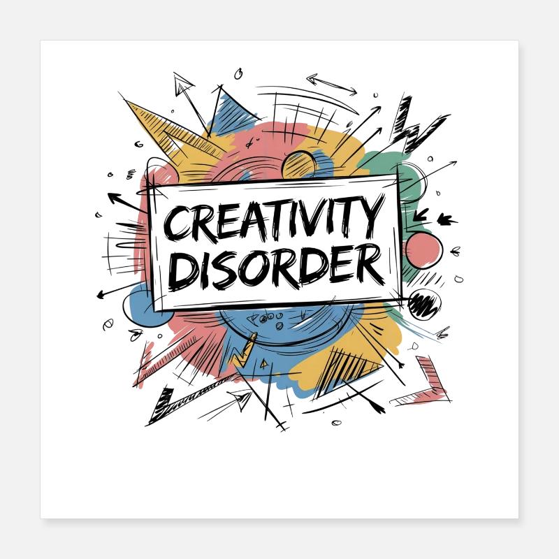 Chaotic sketch Poster 16" x 16" (40x40 cm)