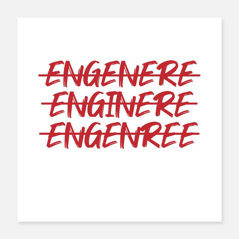 Math Math Math Professeur de mathématiques Mathématicien Poster 40 x 40 cm