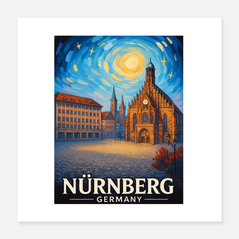 Nuremberg Poster 16" x 16" (40x40 cm)