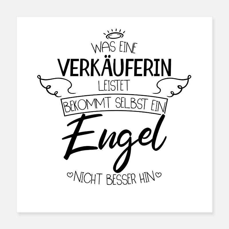 Meilleure vendeuse - Poster 40 x 40 cm - blanc