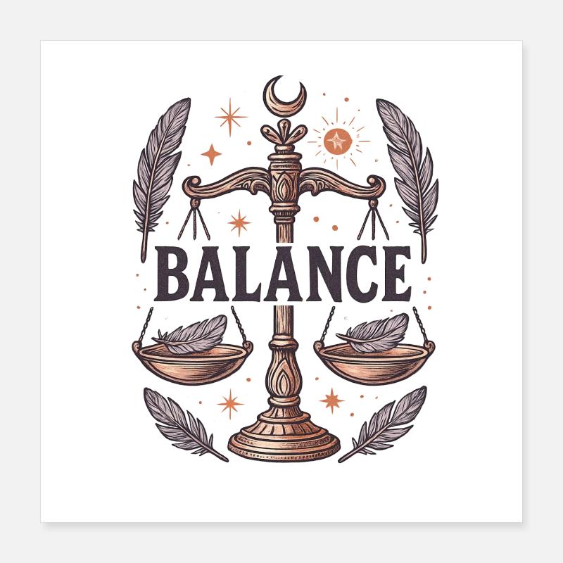 Libra zodiac sign Poster 16" x 16" (40x40 cm)