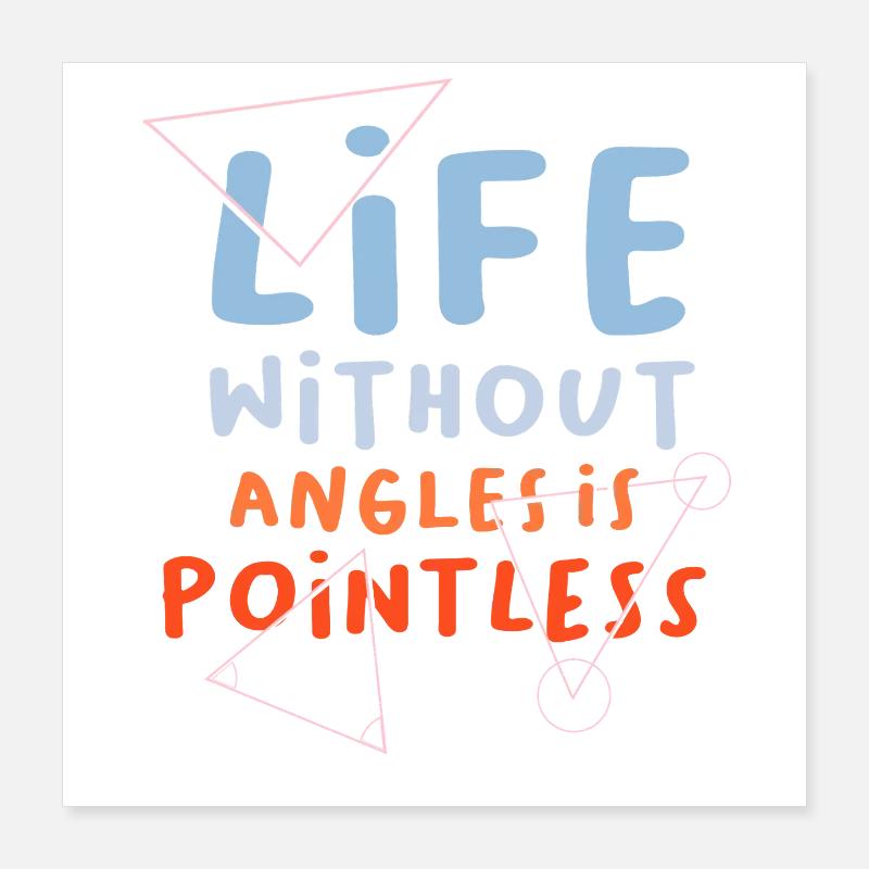 Professeur de mathématiques Dire Professeur de mathématiques drôle Poster 40 x 40 cm