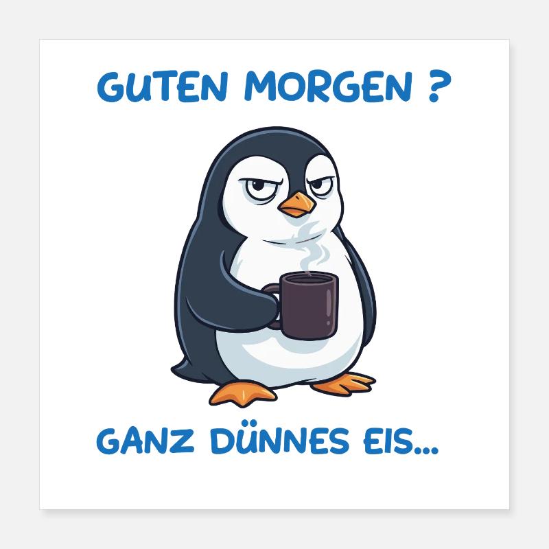 Dünnes Eis Mood Poster 40x40 cm