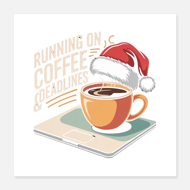 Humour de bureau de Noël Poster 40 x 40 cm