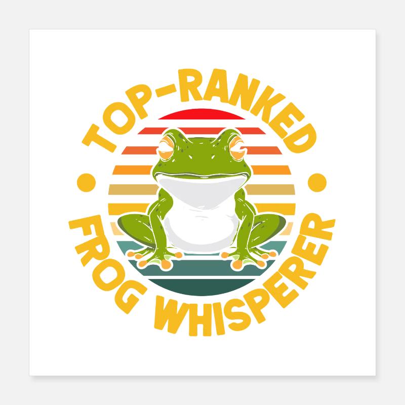 Frog Catcher Top-Ranked Frog Poster 16" x 16" (40x40 cm)