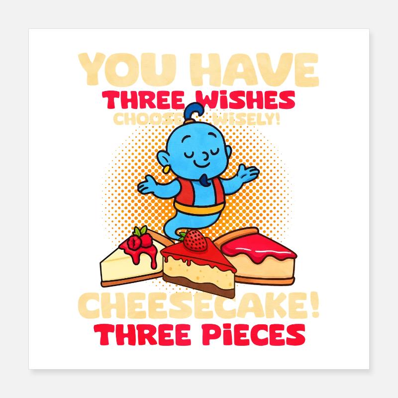 Käsekuchen Poster 40x40 cm