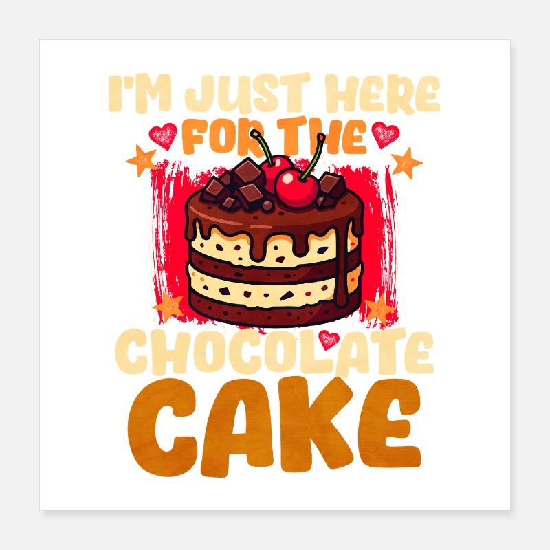 Cake Chocolate Cake Poster 16" x 16" (40x40 cm)