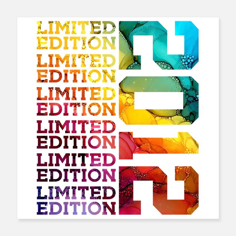 ÉDITION LIMITÉE 2012 14 ANS 14E ANNIVERSAIRE Poster 40 x 40 cm