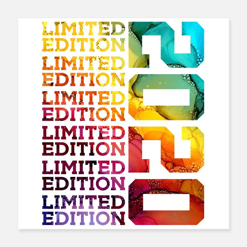 ÉDITION LIMITÉE 2020 6 ANS 6E ANNIVERSAIRE Poster 40 x 40 cm