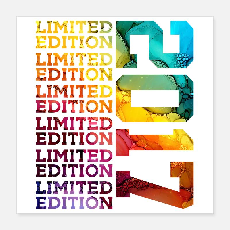 ÉDITION LIMITÉE 2017 9 ANS 9E ANNIVERSAIRE Poster 40 x 40 cm