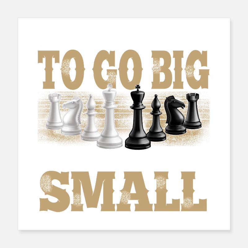 Échecs Poster 40 x 40 cm