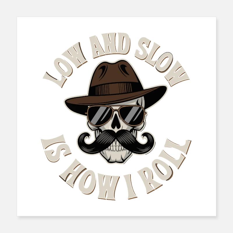 Style de rue bas et lent Poster 40 x 40 cm