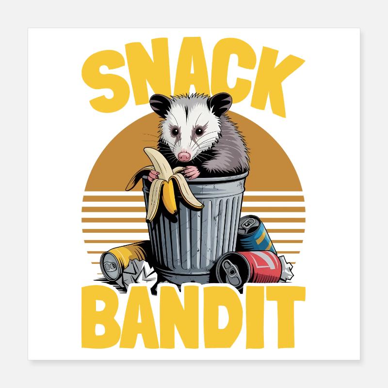 Drôle d’opossum Poster 40 x 40 cm