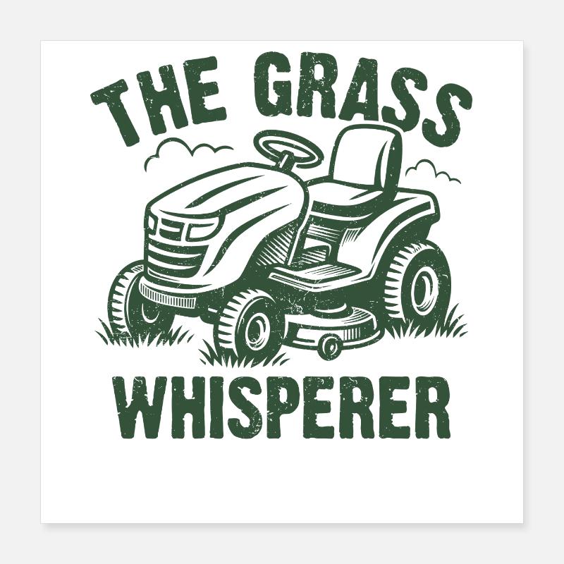 Le murmure de l’herbe Poster 40 x 40 cm