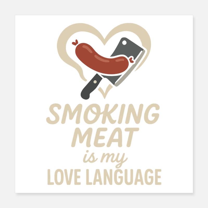 Fumoir à viande Jerky Maker Bbq Poster 40 x 40 cm