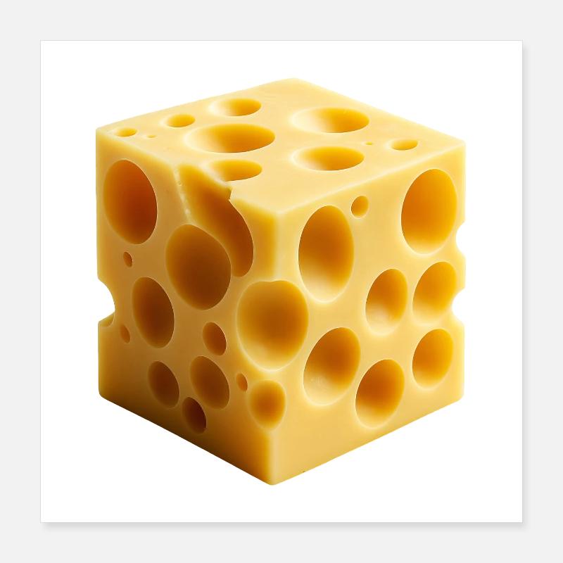 Costume de fromage Poster 40 x 40 cm