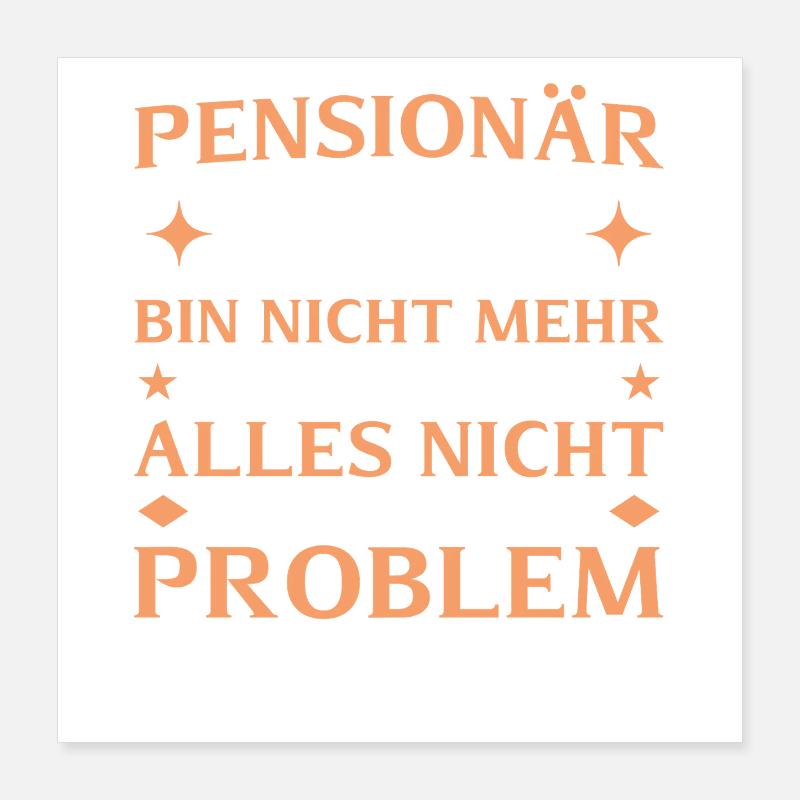 Retraité 2026 - N’est plus responsable Poster 40 x 40 cm