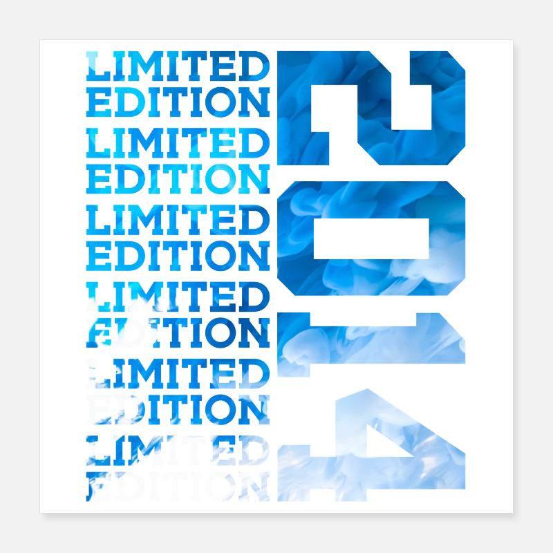 ÉDITION LIMITÉE 2014 12 ANS 12E ANNIVERSAIRE Poster 40 x 40 cm