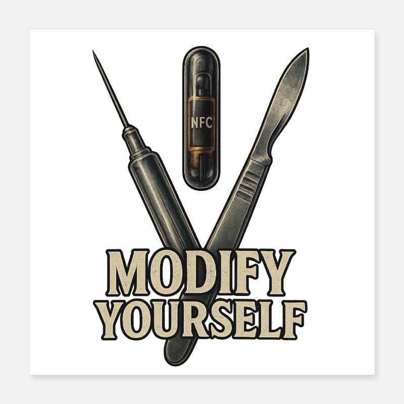 Modifiez-vous Poster 40 x 40 cm