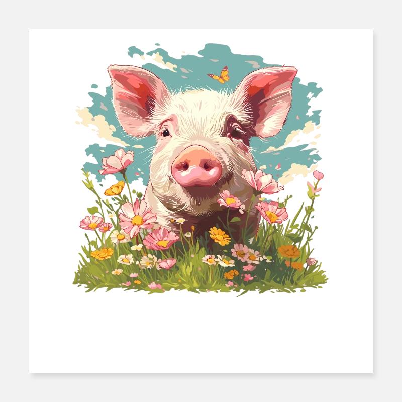 Cochon Cochon Poster 40 x 40 cm