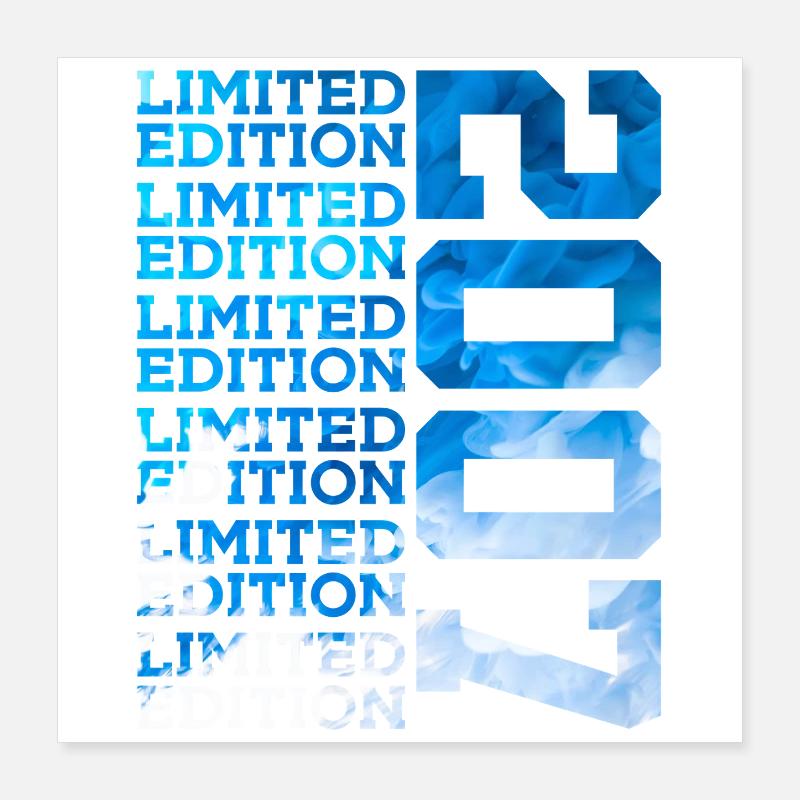 ÉDITION LIMITÉE 2007 19 ANS 19E ANNIVERSAIRE Poster 40 x 40 cm