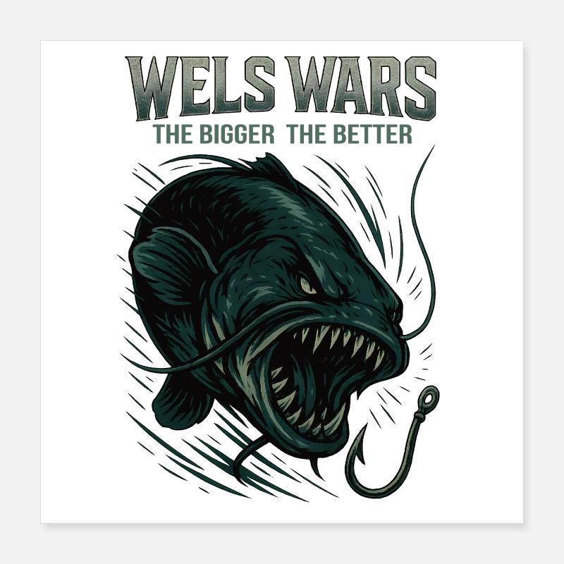 Wels Wars : plus c’est grand, mieux c’est Poster 40 x 40 cm