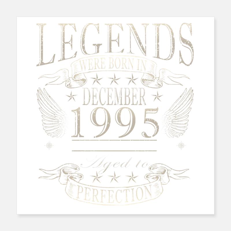 30e anniversaire décembre 1995 Poster 40 x 40 cm