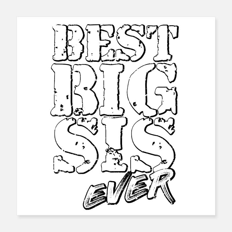 Schwester Poster 40x40 cm