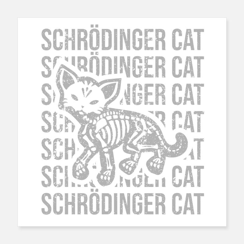 Schrödinger's cat Poster 16" x 16" (40x40 cm)