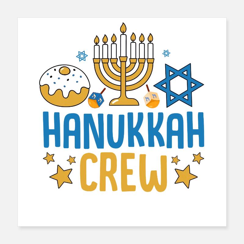 Hanoucca Poster 40 x 40 cm