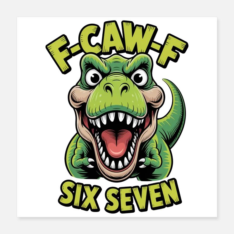 Croasser Rex Six Sept Tee Poster 40 x 40 cm