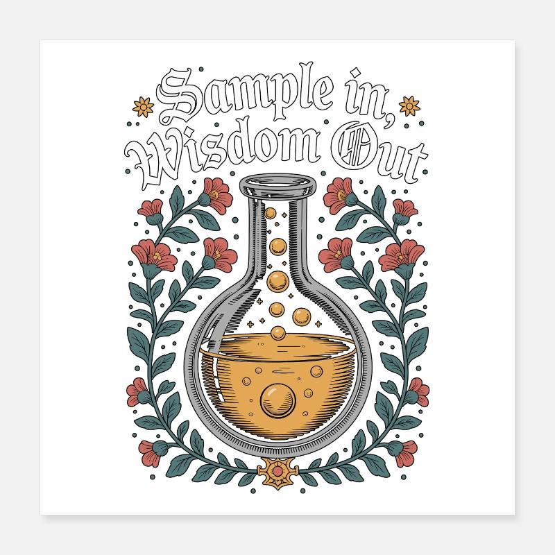 Lab Technician Sample In Wisdom Out Clinical Lab Poster 40x40 cm