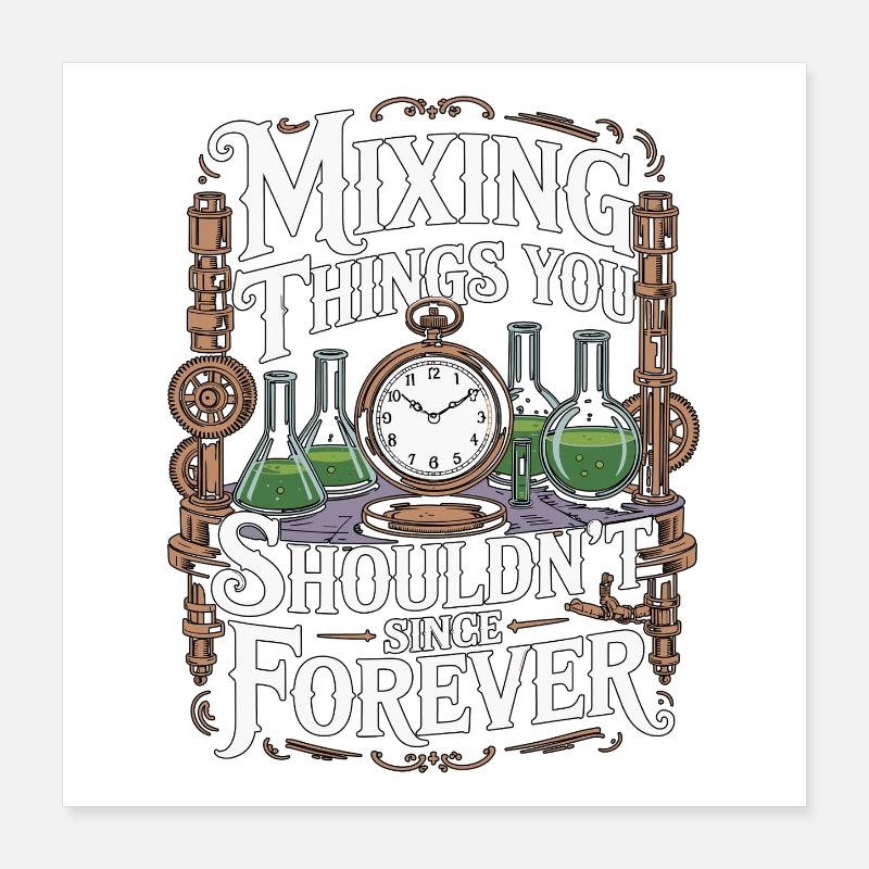 Lab Technician Mixing Things You Phlebotomist Poster 40x40 cm